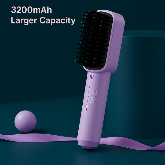 GlamJet Mini - Portable cordless hair straightener powered by USB with Anti Scald Protection and negative Ion technology