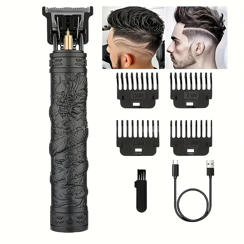 2024 Professional Hair Clipper for Men T9 Electric Hair Cutting Machine Barber Shaver Rechargeable Hair Trimmer Beard Shaving