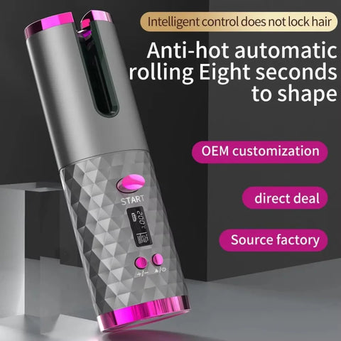 Curl master pro - Rechargeable Rotating Hair Curler