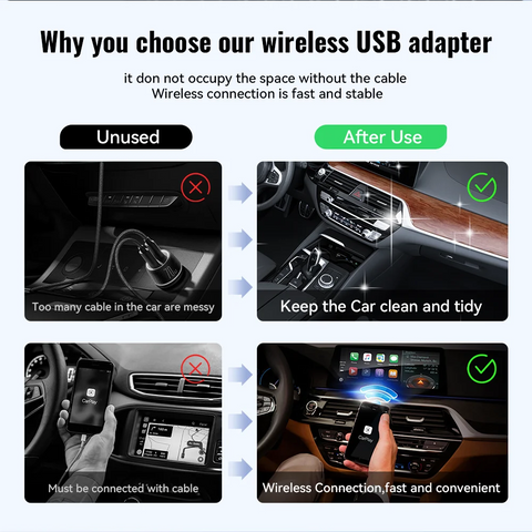 Cutting edge wireless CarPlay & Android Auto for Nissan (Just Plug in & Go)