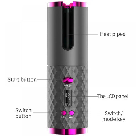 Curl master pro - Rechargeable Rotating Hair Curler